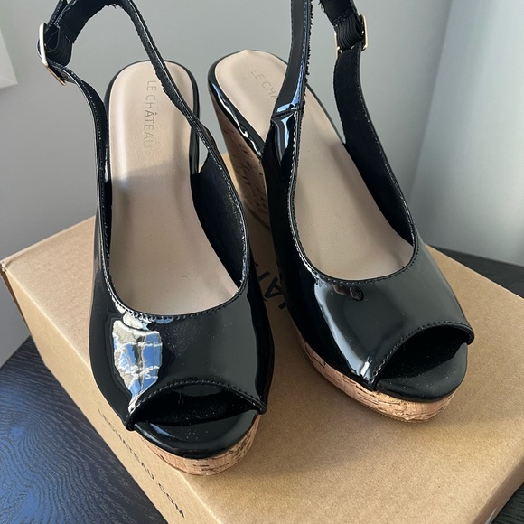 Sling back wedge heels - Picture 3 of 5